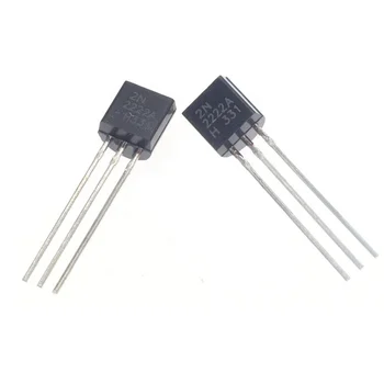 100KS/VEĽA in-line 2N2222A triode tranzistor NPN spínacie tranzistory-92 0.6 A 30V NPN 2N2222
