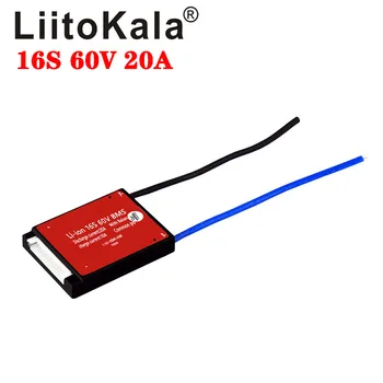 LiitoKala Li-ion 16S 60V 20A 18650 PCM batérie ochrany rada BMS PCM s vyváženým lithiumion lítiová batéria modul