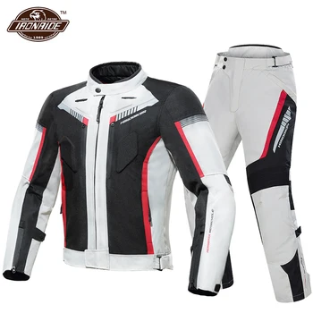 HEROBIKER Nepremokavé Bunda na Motocykel Muž na Koni Racing Suit Motocross Bunda+Nohavice Moto Ochrana S Snímateľný Linner