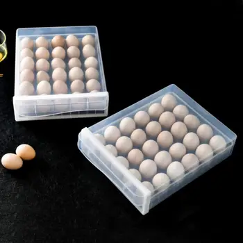 Veľkú Kapacitu Vajcia Držiak Pre Chladnička Domáce Vajcia Čerstvé Úložný Box Pre Chladnička Multi-Layer Slepačie Vajce Skladovanie Nádoba
