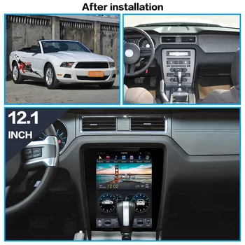 Pre Ford Mustang 2010-Tesla Obrazovke Android, Px6 Auto Multimediálne Stereo Prehrávač Carplay GPS Navigácie Vedúci Jednotky DVD