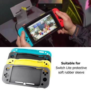 Silikónové puzdro Shockproof Non-slip Ochranné Mäkké Plné Pokrytie pre Nintendo Prepínač Lite Konzoly Herné Príslušenstvo