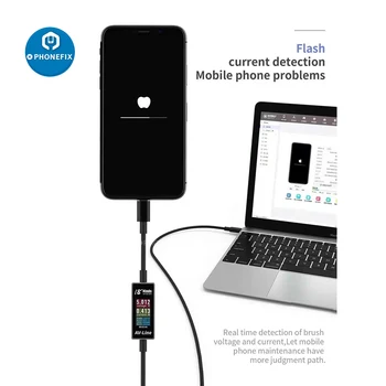 AV-Line Sledovanie Údajov, Rýchle Nabitie kábel Inteligentná Detekcia Reálnom Čase Napätie Prúd pre iPhone/ Samsung Mobilný Telefón