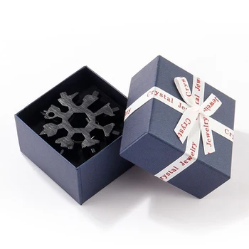18 V 1 Multifunkčné Tvorivé Snowflake Kľúča Nástrojovej Ocele Osemhranné Malý Šesťhranný Kľúč Prenosné Tábor Vonkajšie Prežiť Nástroj
