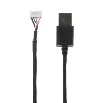 Odolné Nylonové Pletené Line Myš USB Kábel, Náhradný Drôt pre razer DeathAdder Elite Káblové pripojenie Hernej Myši W0YE