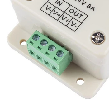 10pcs 12V 24V LED stmievač, Nastaviteľný Regulátor Manuálny gombík stmievač 8A monochromatické plastové prepínač