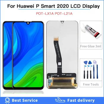 Testované pre Huawei P Smart 2020 LCD Displej Screen Dotknite sa položky Digitalizátorom. Montáž LCD Displej POT-LX1 POT-LX3 POT-LX1AF/POT-LX2J