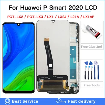 Testované pre Huawei P Smart 2020 LCD Displej Screen Dotknite sa položky Digitalizátorom. Montáž LCD Displej POT-LX1 POT-LX3 POT-LX1AF/POT-LX2J