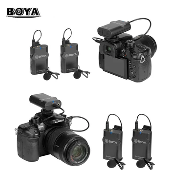 Boya BY-WM4 Pro K1 K2 2.4 G Bezdrôtový Lavalier Mikrofón pre live streaming vlogging Canon nikon DSLR Fotoaparát, mobilný telefón iPhone