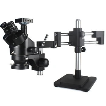 7X-45X Dvojité Boom Zoom Zároveň Hlavná Trinocular Stereo Mikroskopom HDMI USB Priemyselné Microscopio Fotoaparát Opravy Nástrojov zväčšovača lišta