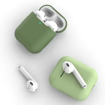 Mäkké Silikónové Obaly Na Apple Airpods 1/2 Ochranné Bezdrôtové Slúchadlá Kryt Pre Apple Vzduchu Struky Plnenie Box Tašky