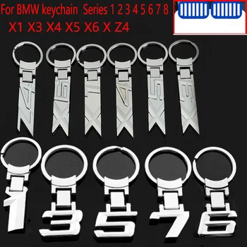 3D Kovové Auto Keychain Keyring prívesok Prívesok Pre BMW Radu 1 3 4 5 6 7 8 E46 E36 E30 E34 E90 F30 F10 E84 E81 F20 E60 E61 F22