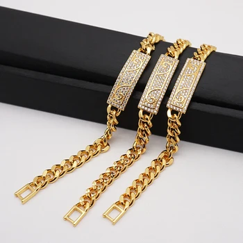 MIRAFEEL Luxusné Svadobné Šperky Zlatá Farba Reťazca Náramok pre Ženy Vysokej Kvality Kubický Zirkón Náramky