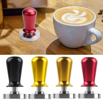 Profesionálne 58mm Nehrdzavejúcej Ocele Kávy Tamper Kuchyňa Tlak Espresso Mat Kávy Kladivo Espresso Prášok Ploché Stlačte