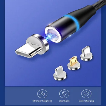 Magnetické Rýchle Nabíjanie Nabíjací Kábel Micro USB Kábel Pre Huawei Honor 6A,Česť 6C Pro,Cti 7X,Česť 8 Lite,P9 Lite mini,