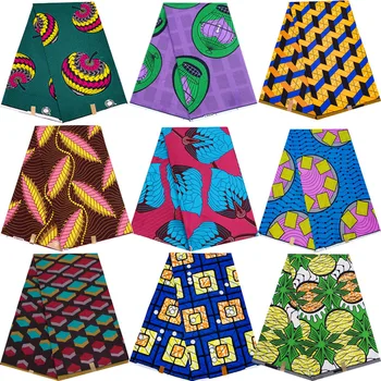 Afrika Ankara Vytlačí Textílie Voskový Zábal Patchowork Šiť Šaty pre Handmake Dodávky Plavidlá DIY Domáce Dekorácie Tissu Polyester