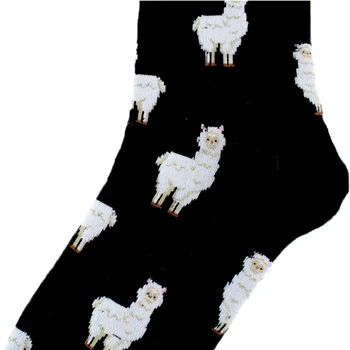 2021 Alpaky Slon Fox Králik Zvierat ponožky Bavlna Bežné Ponožky Teplé Ženy Streetwear Roztomilý Zábavné Ponožky Happy Dlho Calcetines