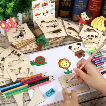 100ks Dieťa Raného Vzdelávania Vzdelávanie Sfarbenie Rada Deti Tvorivé Kreslenie Hračky Čmáraníc Hračka pre Deti Naučiť Nástroje na Kreslenie