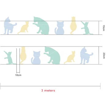 3m Modrá Zelená Roztomilý Šteňa Narodeniny Psa, Mačky Garland Zábavné Birthday Banner Zvierat Tému Strany Bunting Baby Sprcha Dekorácie