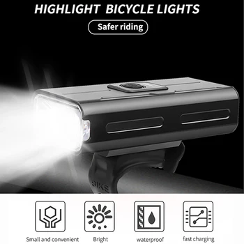 8000 Lúmenov Bicyklov Svetla Rainproof USB Nabíjanie LED 2400mah MTB Predné Lampy Hliníkový Reflektor Ultralight Baterka Svetlo na Bicykel