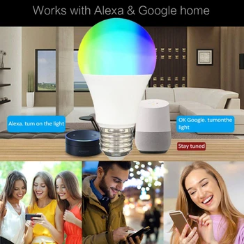 Zigbee Tuya Inteligentný Život E27 240V Smart kontrolka Magic Žiarovka Led RGB Svetlo Stmievateľné RGB+Biela Smart Home Pre Alexa Domovská stránka Google
