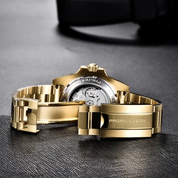 PAGANI DIZAJN 40 mm Pánske Náramkové hodinky Luxusné Zafírové Sklo Mechanické Hodinky Top Značky Nehrdzavejúcej Ocele, Vodotesné Automatické Hodinky