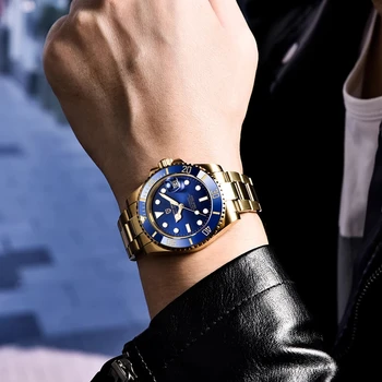 PAGANI DIZAJN 40 mm Pánske Náramkové hodinky Luxusné Zafírové Sklo Mechanické Hodinky Top Značky Nehrdzavejúcej Ocele, Vodotesné Automatické Hodinky