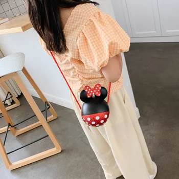 Disney roztomilý kreslený messenger taška dievčatá fashion reťazca taška cez rameno matný zmeniť malá taška princess dievča dieťa taška