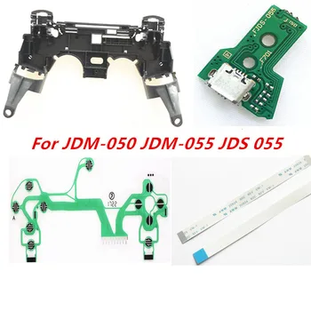 Pre PS4 JDM-050 JDM-055 JDS 055 JDS 050 Radič Opravy L1 L2 R1 R2 Spustenie Tlačidlá Analógový Stick Vodivej Gumy Tlačidlá