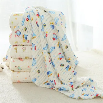 105*105 cm Priedušné, mäkké mušelínu deku pre bábätko šesť vrstiev gázy bavlna dieťa prijíma posteľ kryt deka bavlna detská deka