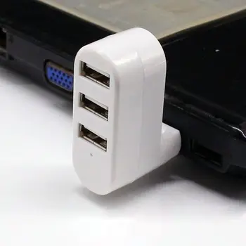 3 Port Multi 2.0 Rozbočovač USB a Mini USB Hub Vysokej Rýchlosti Otočiť Splitter Adaptér Pre Notebook Notebook Pre PC, Počítačové príslušenstvo