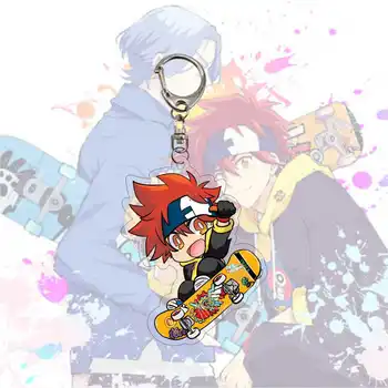 Anime Keychain SK∞ SK8 Infinity Reki Kyan Miya Langa Cherry Blossom Cosplay Cartoon Kostým, Rekvizity príslušenstvo Odznak