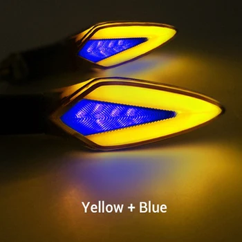 LED DRL Zase Signál Prúdi Motor Led Svetlo Indikátora Lampa Bliká Motocykel Yellow Žltý Chvost Lampa FZS CB150 Sily 12V