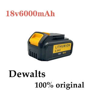 Nové 18V 6000mAh Liion Batéria DCB180 Nabíjateľná Batéria Pre DEWALT DCB180,DCB181 XJ DCB200,DCB201,DCB201-2,DCB204,DCB20 DCB182