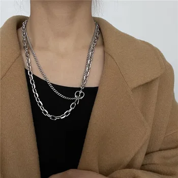 Módne jednoduché hip-hop láska pracky náhrdelník ženskosť dvojité sveter reťazca hot predaj