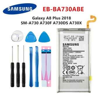 SAMSUNG Pôvodnej EB-BA730ABE 3500mAh Batérie Pre Samsung Galaxy A8 Plus A8+ (2018) SM-A730 A730F A730DS A730X +Nástroje
