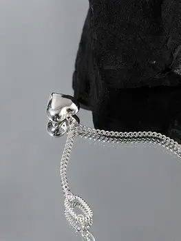 S'STEEL 925 Sterling Silver Náhrdelníky Pre Ženy Vyhlásenie Minimalistický Osobné Gold Príslušenstvo Dizajn Reťazca Jemné Šperky