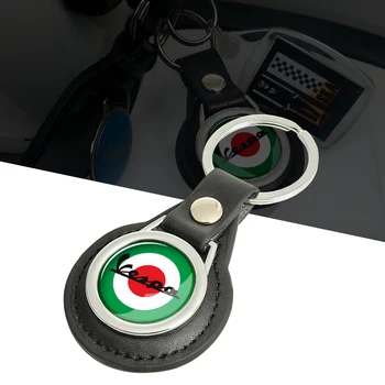 Kožené Keychain Krúžok Prípade Piaggio Vespa Skúter GTS300 GTV300 Sprint 50 150