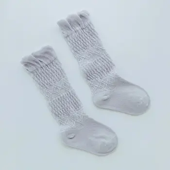20Pairs/veľa 2020 Nové detské Ponožky Česanej Bavlny Priedušný Oka Anti-mosquito Nad Kolená Dlhé Baby Ponožky Vykostené 0-5T