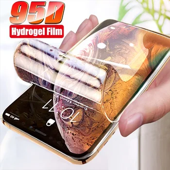 Ochranné Sklo Pre iPhone 6 7 8 plus XR X XS pohár plný kryt iPhone 11 12 Pro Max Screen Protector Hydrogel Film