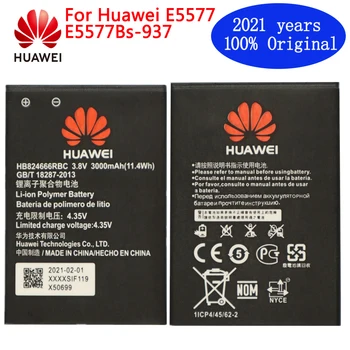 2021 rokov originálne Batérie HB824666RBC Pre Huawei E5577 E5577Bs-937 Náhradné kontakty batérie Skutočná Kapacita Telefónu Batéria 3000mAh