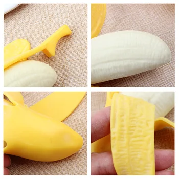Roztomilý Vtip Peeling Banán Prebiť Fidget Hračky Relaxačná odbúranie Stresu Rozbalí Squeeze Žart Triky Deti Hračky pre Dary
