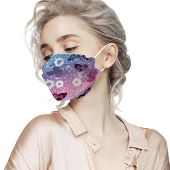 Móda Tlač Masky Pre Ochranu Prachotesný opätovné použitie 3d Úst Maska S Upraviť Nos Pásy pre Dospelých Facemask Č Dekorácie Masques