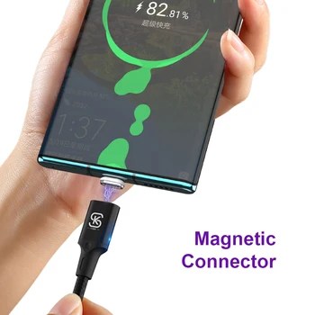 Magnetické Káble 3 v 1 Micro usb Typu C 5A 3A Super Rýchle Nabíjanie Pre iphone huawei Mate 30 P30 česť V30 telefón Údajov QC 4.0