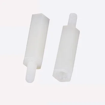 M2 Nylon Biely Plast Hex Dištančné Skrutky Matice Stand-off Plastový Sortiment Kit Set 120 ks/box