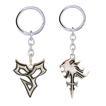 V Hre Final Fantasy Keychain Spanie Lev Head Cross Prívesok Prívesok Na Kľúče Kľúča Vozidla Chaveiro Šperky, Doplnky, Upomienkové Darčeky