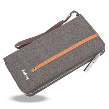 Nový dizajnérsky plátno muž peňaženka Značky pánske peňaženky dlho spojka karty kabelku pre male móda telefón taška s mince vrecku