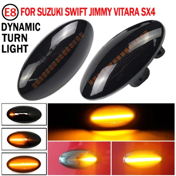 2ks LED Dynamické Bočné Obrysové Zase Opakovač Signálu indikátor úrovne nabitia batérie Indikátor Tečie Flash vhodné Pre Suzuki SX4 EY/GY 2006-2013