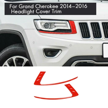 Na Jeep Grand Cherokee-2016 Chrome Predné Vedúci Svetlo Lampy Viečka Kryt Výbava Dekorácie Pásy