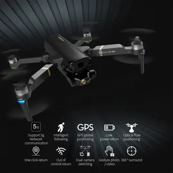 KAIONE GPS Drone 8K Dual Camera 5G Wifi 3-Os Gimbal Letecké Fotografie Striedavý Motor Skladacia Quadcopter RC Vzdialenosť 1200M